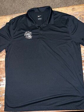 Nike Dri-Fit Golf Polo - White Claw Seltzer Logo - Black - Large - Never Worn